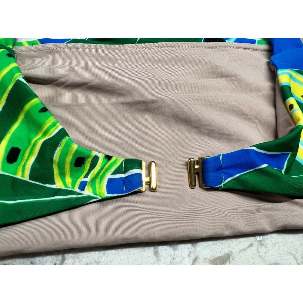 Farm Rio Banana Leaves Bikini Top Tropical Size XL Sample - Picture 3 of 6